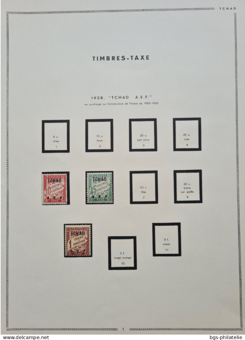 Collection de timbres du TCHAD neufs *.