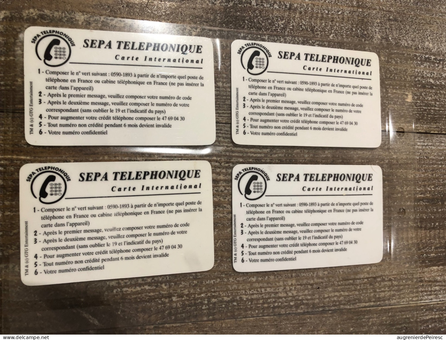 Lot De 4 Cartes SEPA Alerte à Malibu - Sammlungen
