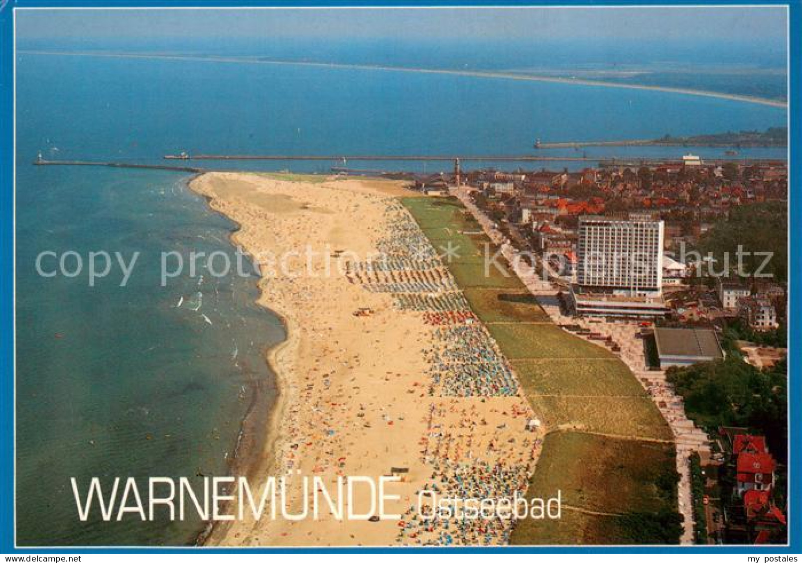 73724798 Warnemuende Ostseebad Fliegeraufnahme Warnemuende Ostseebad - Rostock