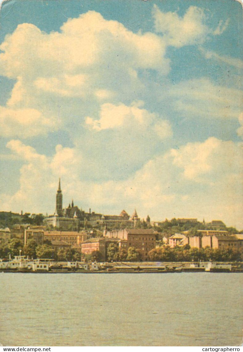 Navigation Sailing Vessels & Boats Themed Postcard Budapest Danube 1969 - Sailing Vessels