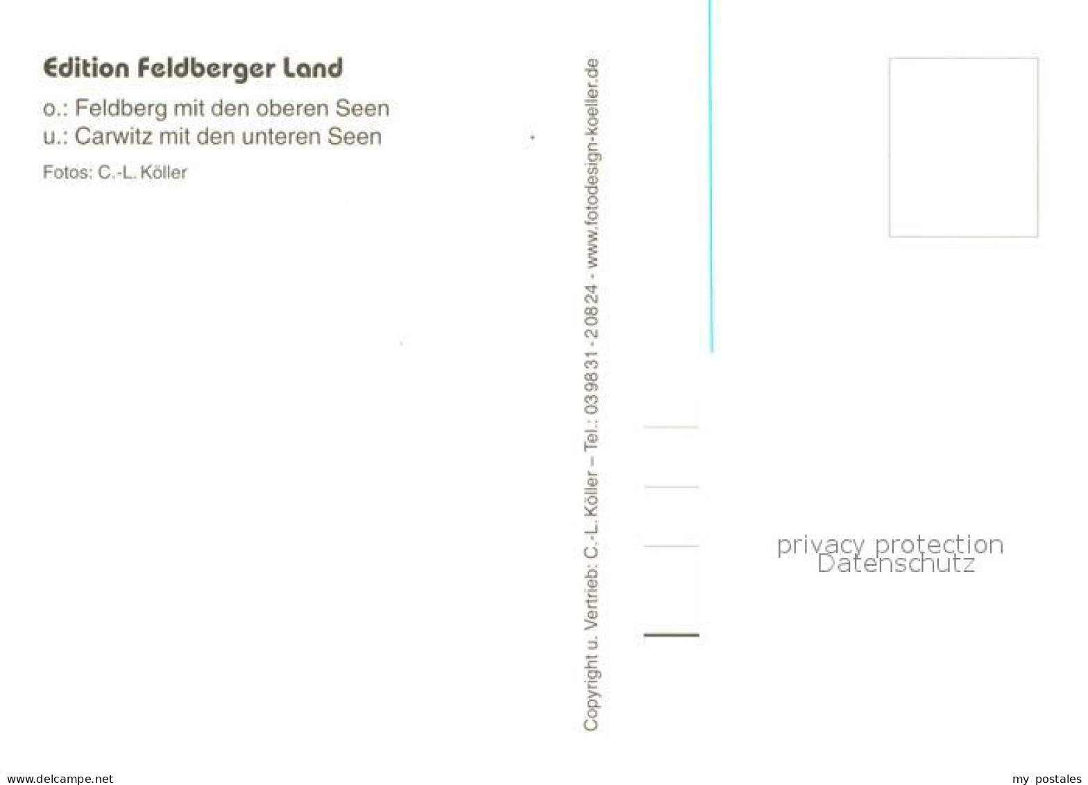 73724792 Feldberg Mecklenburg Fliegeraufnahmen Mit Carwitz Feldberg Mecklenburg - Other & Unclassified