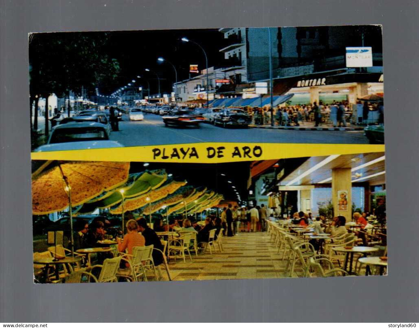 Playa De Aro Restaurant Bar La Nuit , 2 Vues Sur Carte - Hotel's & Restaurants