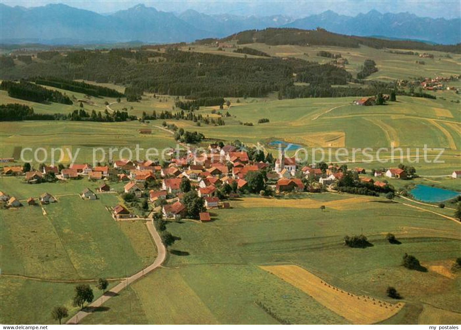 73724766 Rettenbach Oberbayern Fliegeraufnahme Mit Allgaeuer Und Tiroler Hochgeb - Sonstige & Ohne Zuordnung