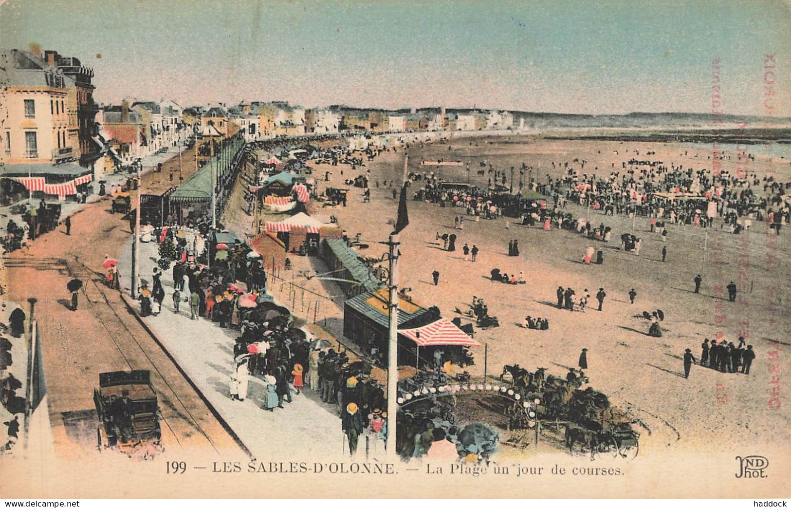 LES SABLES D'OLONNE : LA PLAGE UN JOUR DE COURSES - Sables D'Olonne