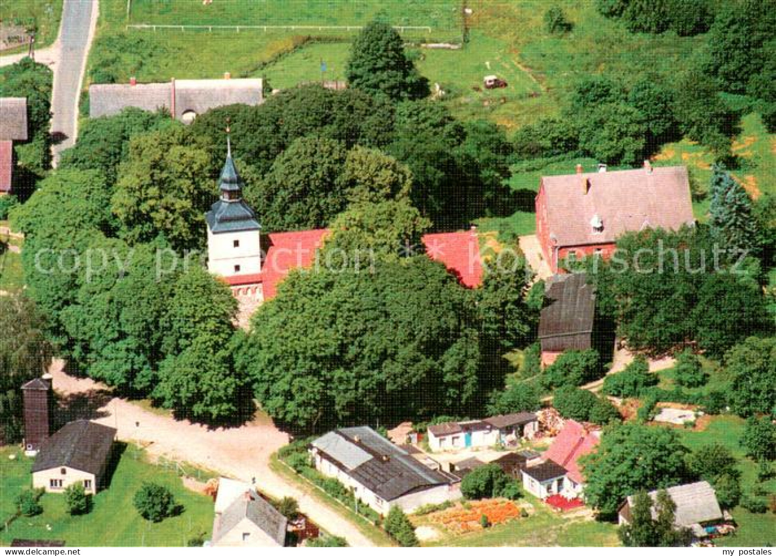 73724759 Benz Usedom St Petrikirche Fliegeraufnahme Benz Usedom - Autres & Non Classés