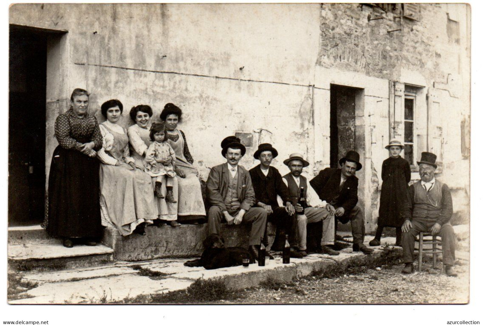 Carte Photo Animée Non Située. Fête Familiale - Autres & Non Classés