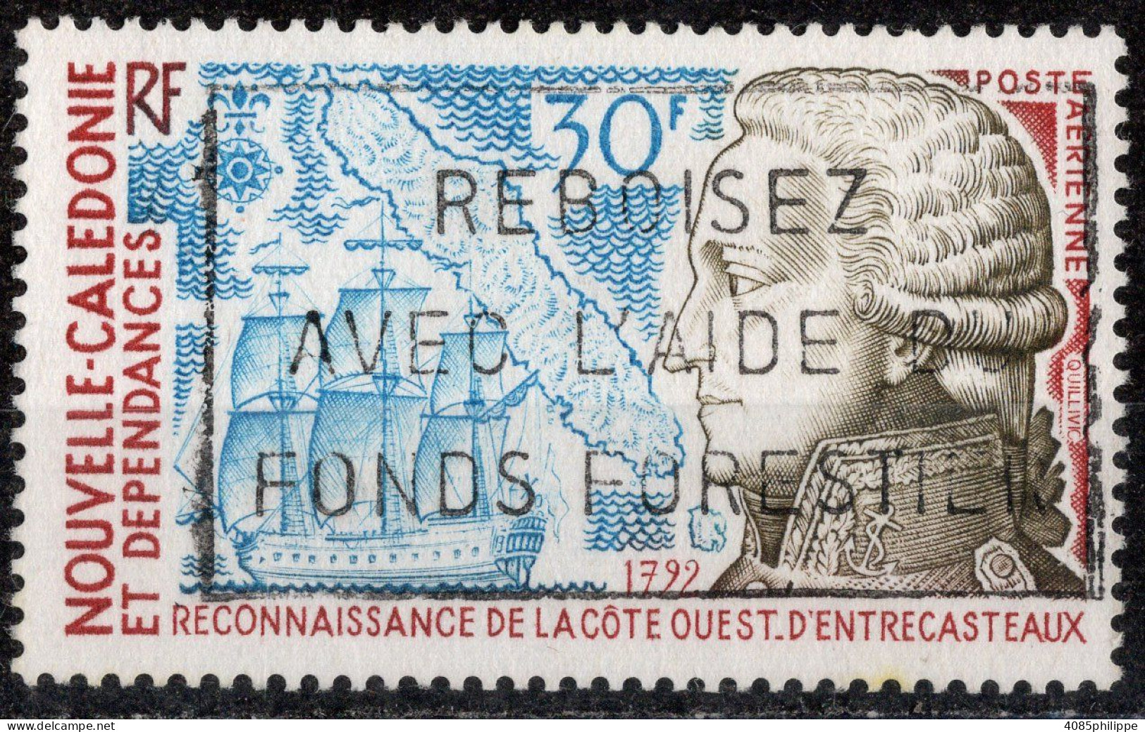 Nvelle CALEDONIE Timbre-Poste Aérienne N°157 Oblitéré Cote : 2€30 - Usati