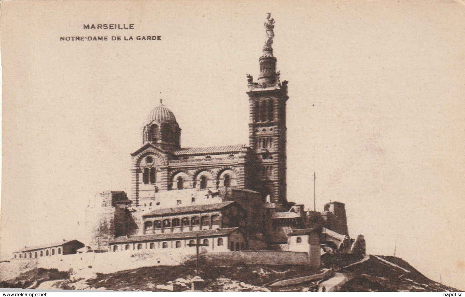 13-Marseille Notre-Dame De La Garde - Notre-Dame De La Garde, Aufzug Und Marienfigur