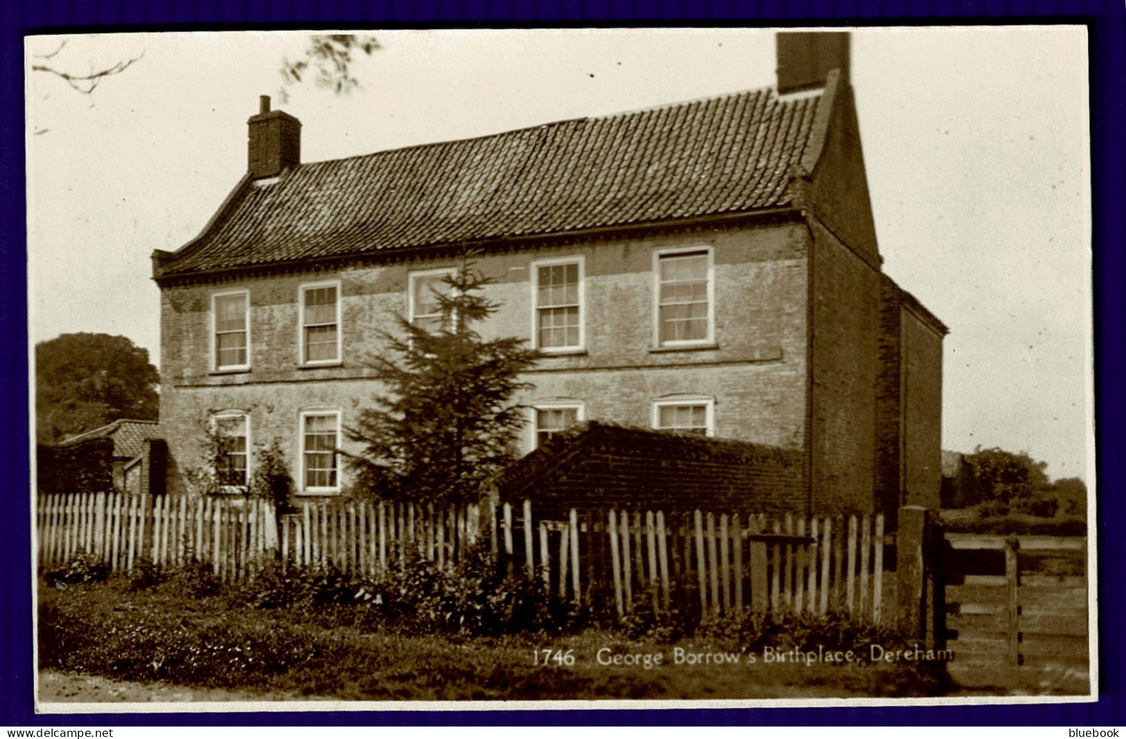 Ref 1646 - Early Real Photo Postacrd - Writer George Borrow's Birthplace Dereham - Norflok - Autres & Non Classés