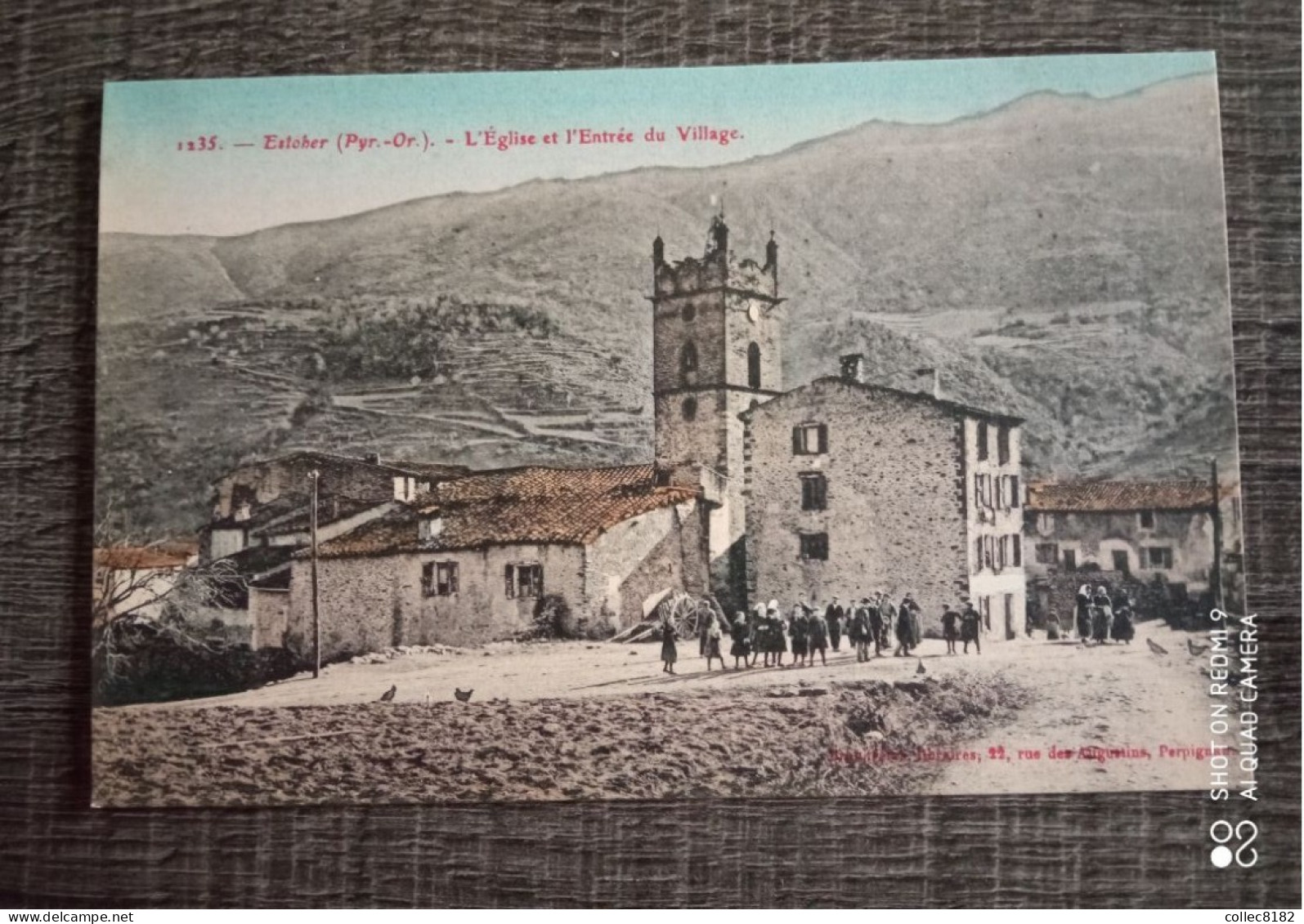 Estober L'église Et Entrée Du Village- Port Offert France - Argeles Sur Mer