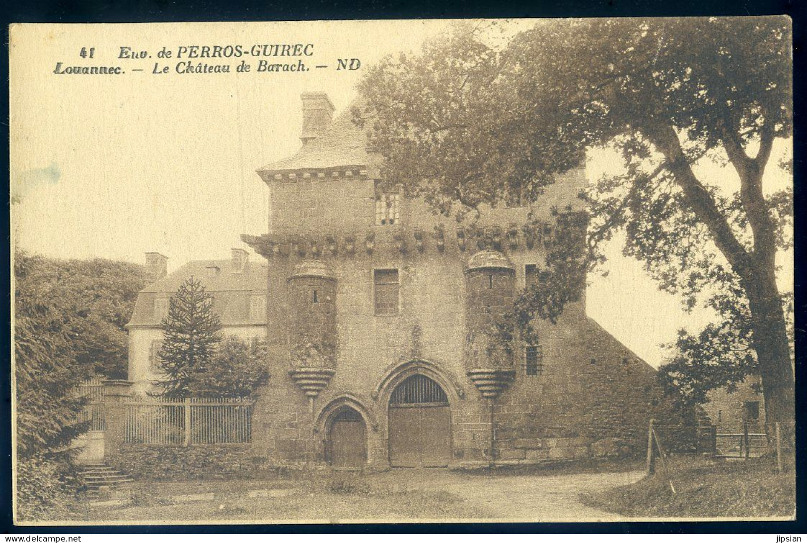 Cpa Du 22 Environs De Perros Guirec -- Louannec -- Le Château De Barach   MAI24-01 - Perros-Guirec