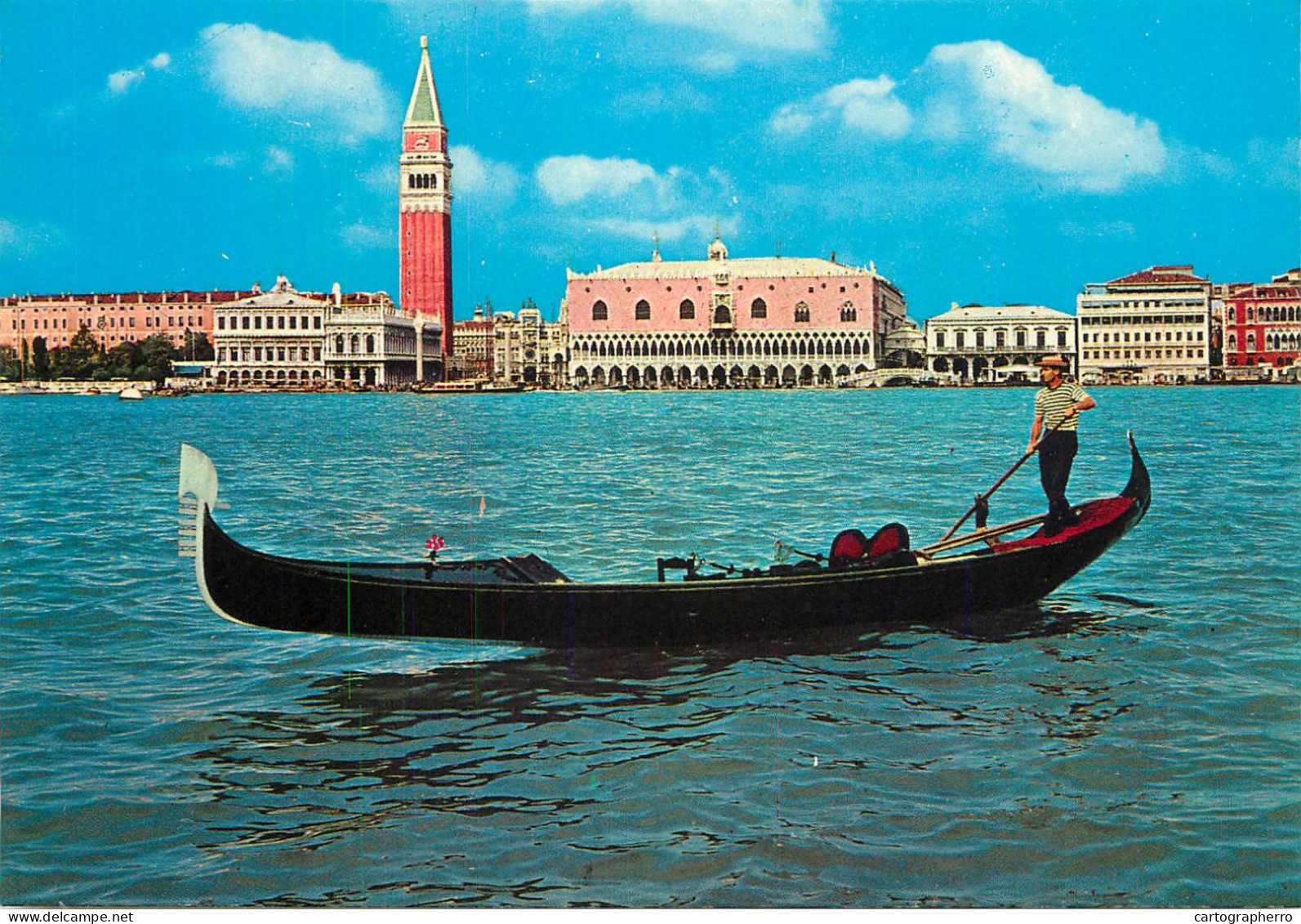 Navigation Sailing Vessels & Boats Themed Postcard Venice Gondola Panorama - Sailing Vessels