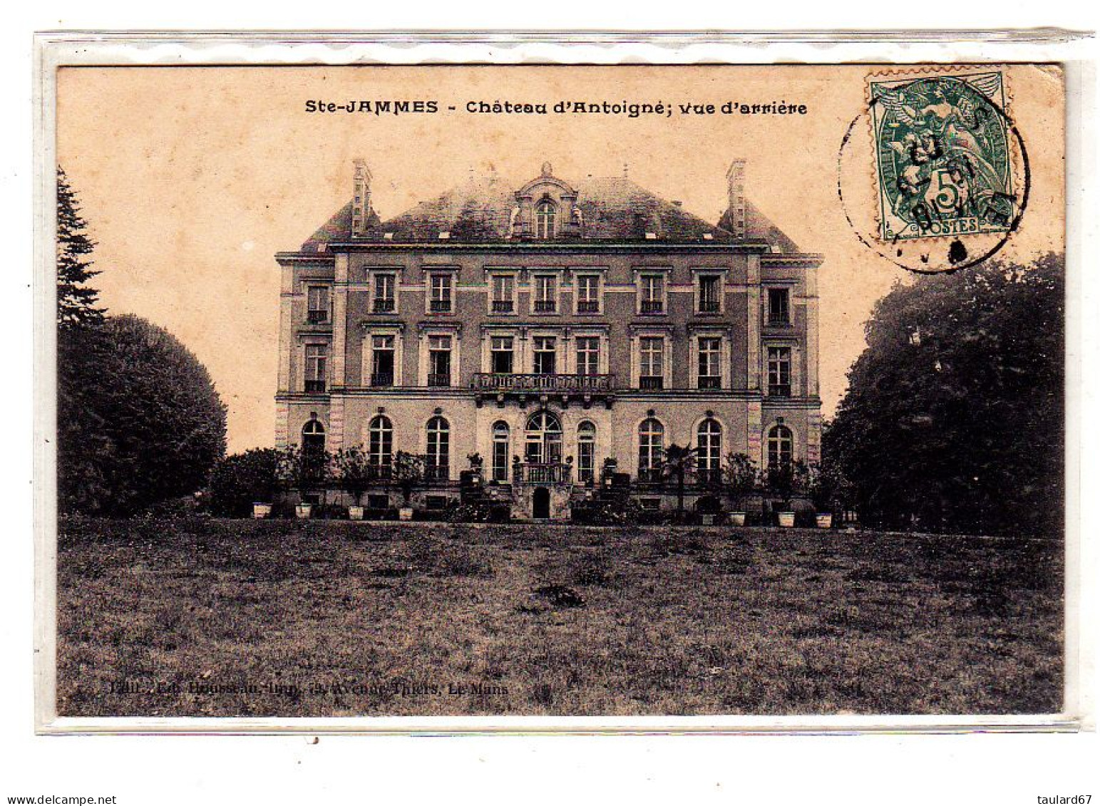 Ste-Jammes Chateau D'Antoigné Vue Arrière - Other & Unclassified