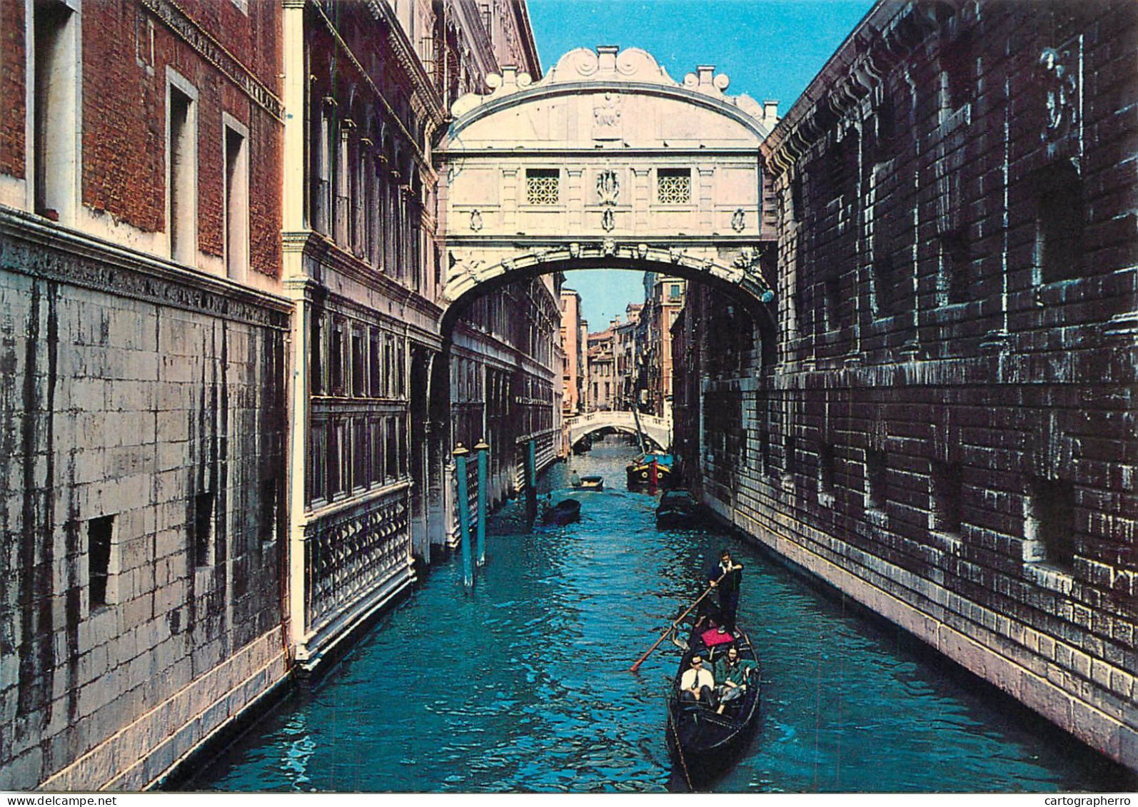 Navigation Sailing Vessels & Boats Themed Postcard Venice The Bridge Of Sighs - Sailing Vessels