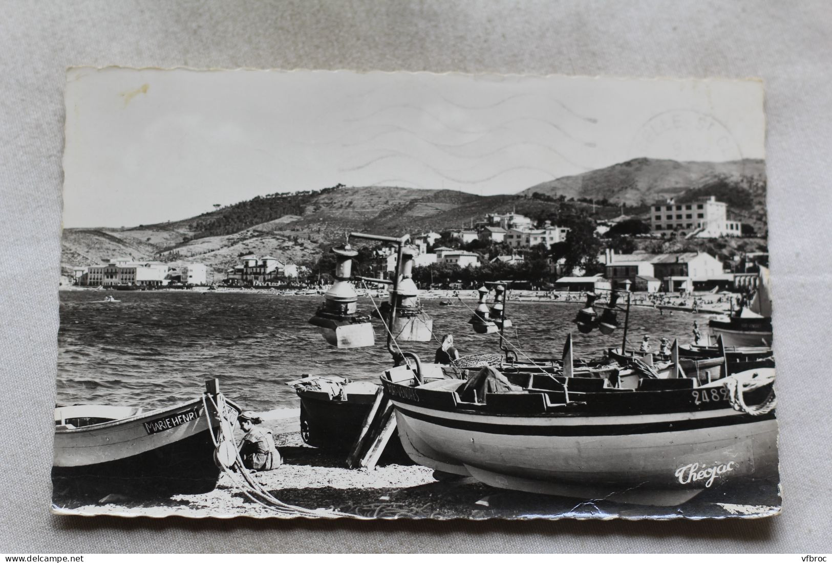 N545, Cpsm 1965, Banyuls Sur Mer, Bateaux De Pêche Dans La Baie, Pyrénées Orientales 66 - Banyuls Sur Mer