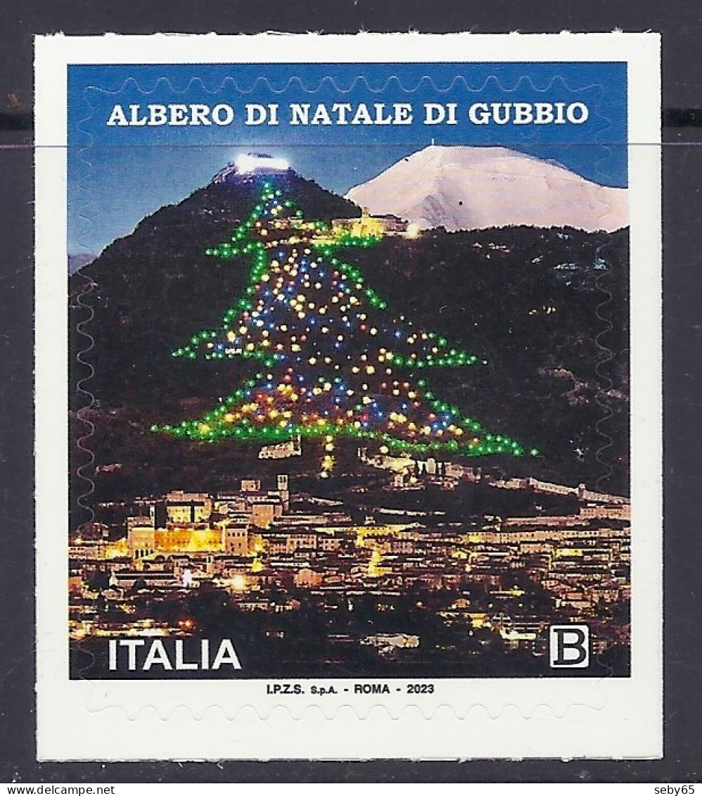 Italia / Italy 2023 - Gubbio Albero Di Natale, Christmas Trees, Noel, Mountain, Mountains, Montagne - MNH - 2021-...:  Nuovi