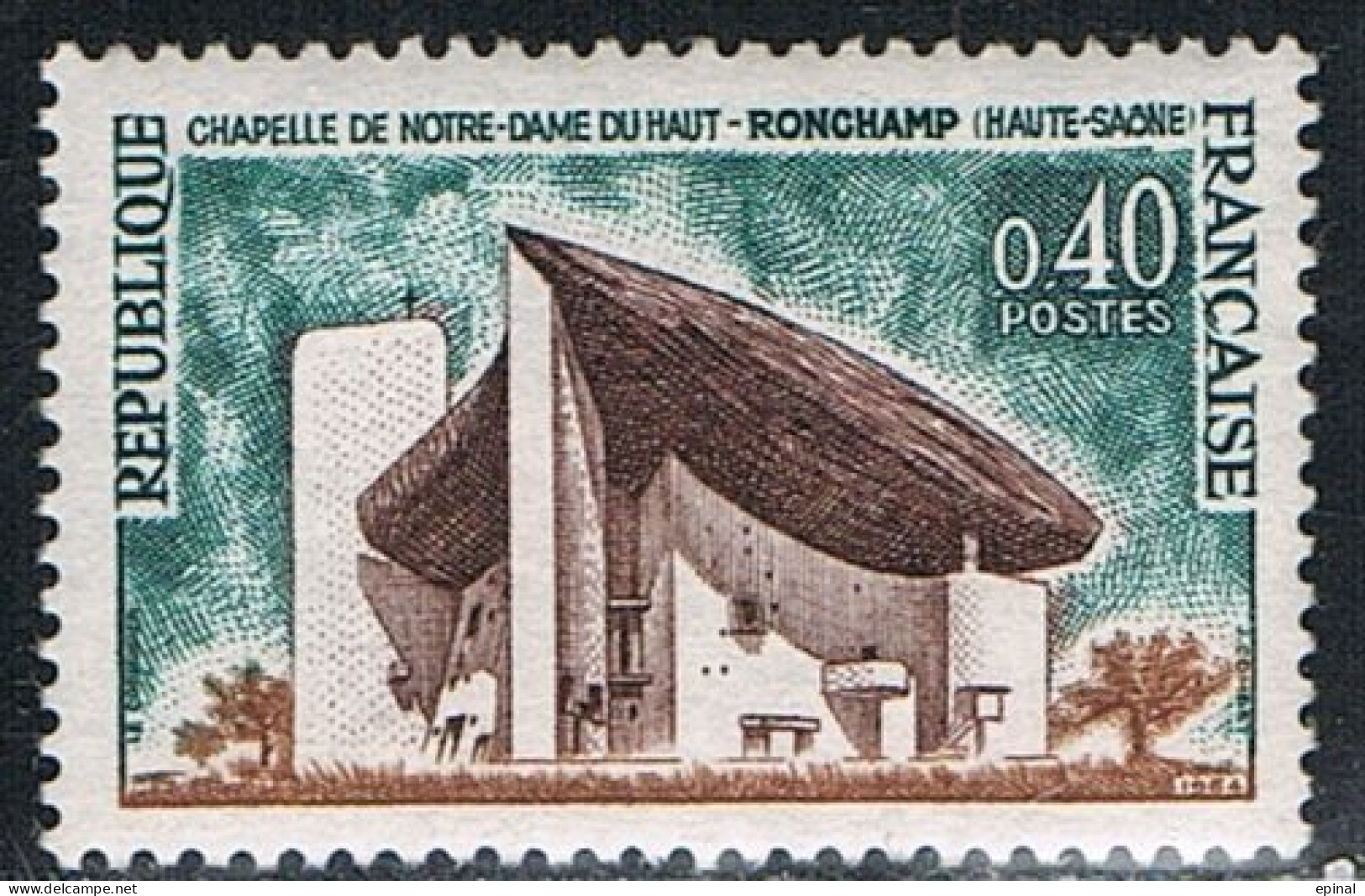 FRANCE : N° 1435 ** Et Oblitéré (Notre-Dame Du Haut, à Ronchamp) - PRIX FIXE - - Unused Stamps
