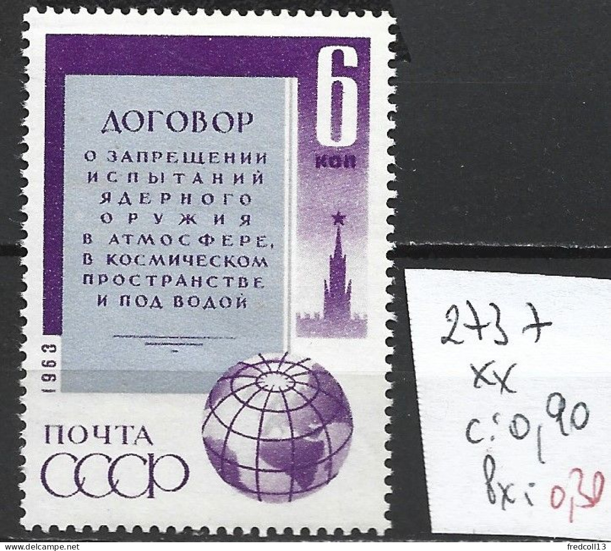 RUSSIE 2737 ** Côte 0.90 € - Unused Stamps