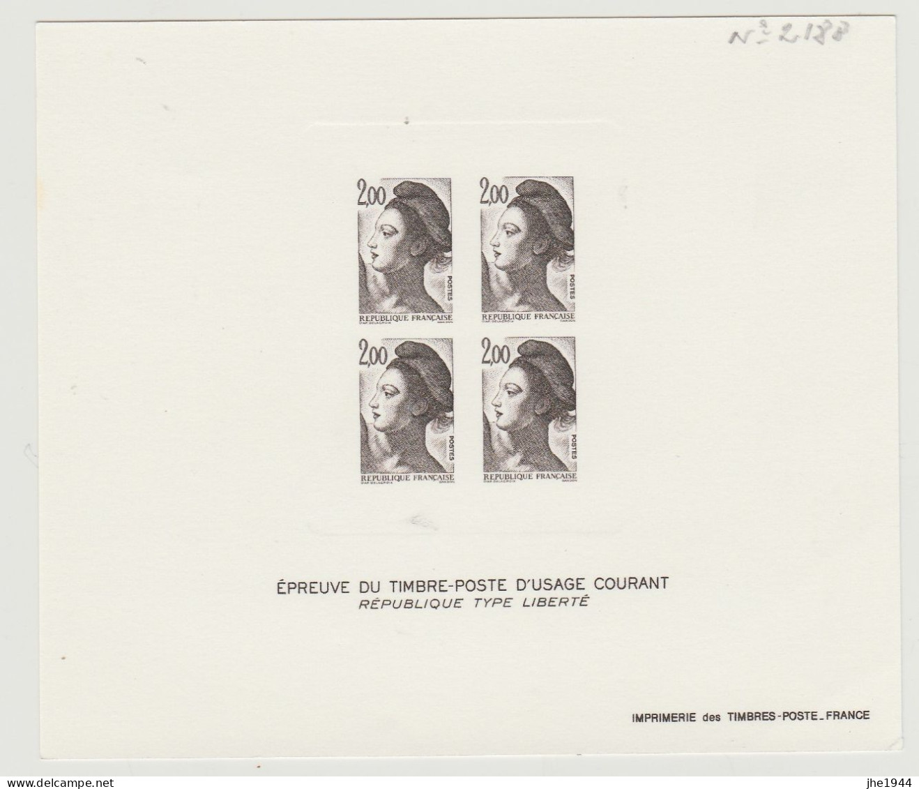 France Divers Ensemble 9 épreuves De Timbres Courants (Voir Détail) - Documents Of Postal Services