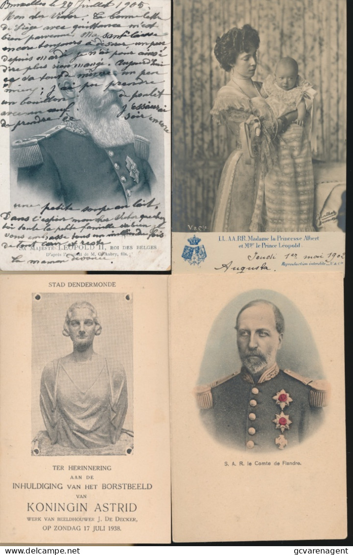 40 KAARTEN UIT KONINGLIJKE FAMILIE'S. ( LOT 2 )   ZIE AFBEELDINGEN - Royal Families