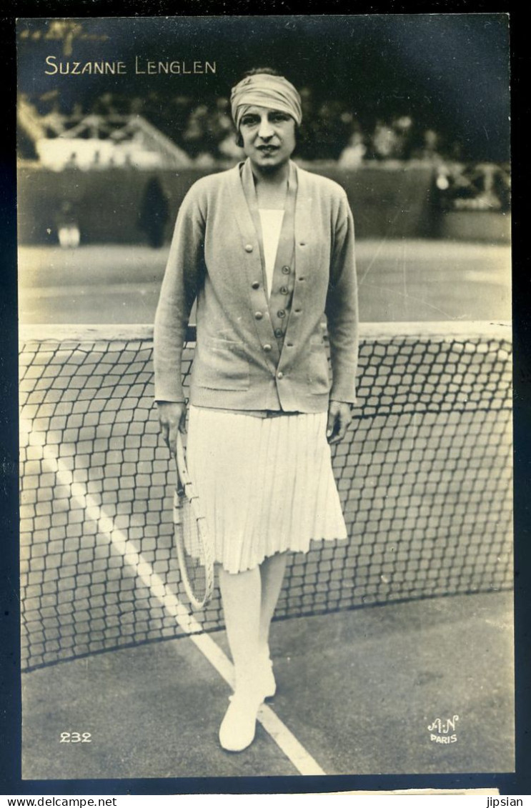 Cpa Carte Photo Joueuse De Tennis Suzanne Lenglen Championne -- Jeux Olympiques 1924   MAI24-01 - Tennis