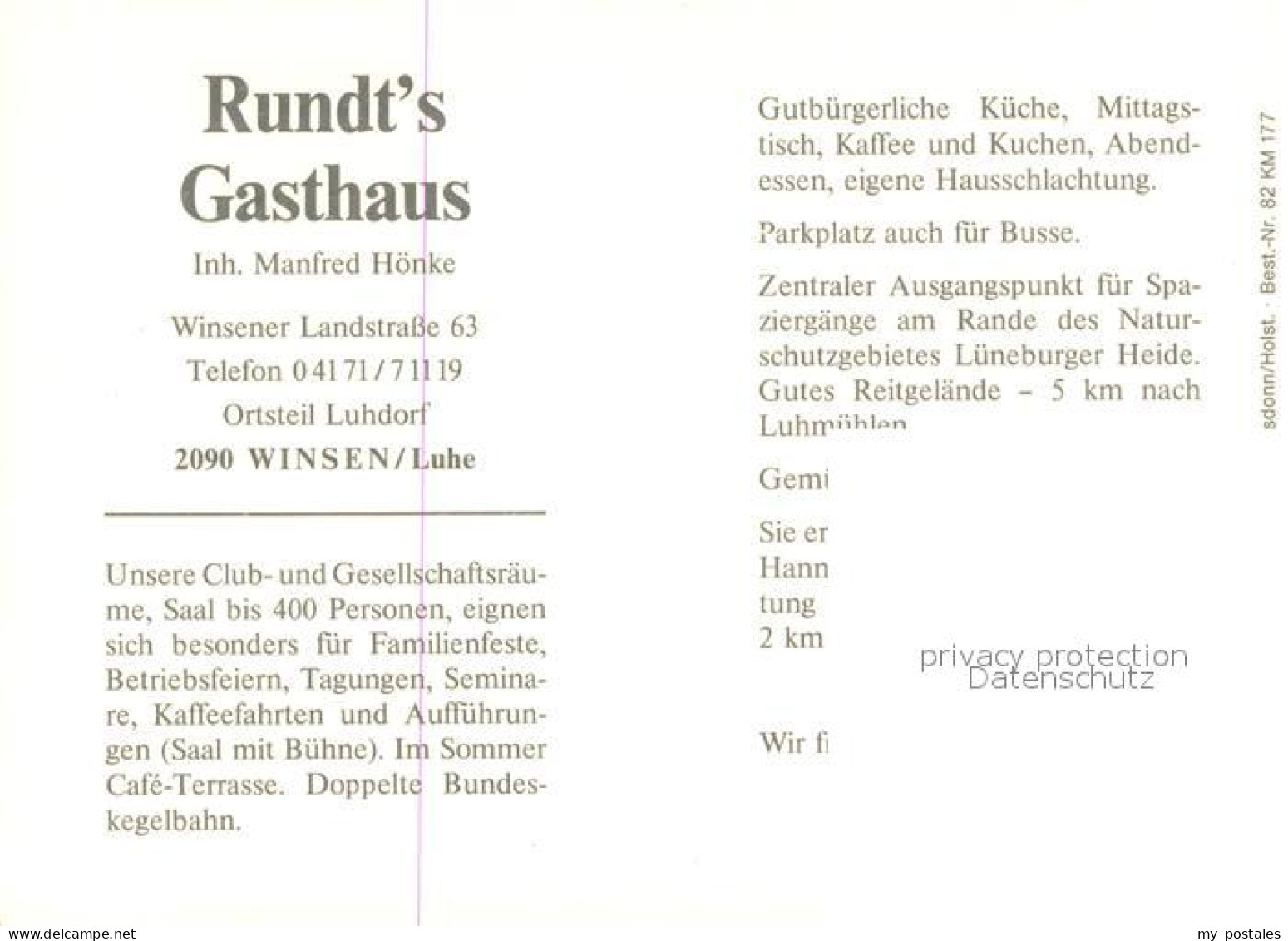 73724627 Winsen Luhe Rundts Gasthaus Gastraum Theke Winsen Luhe - Winsen