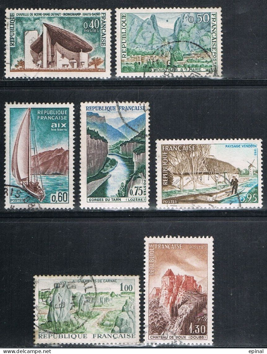 FRANCE : N° 1435-1436-1437-1438-1439-1440-1441 Oblitérés (Série Touristique) - PRIX FIXE - - Used Stamps