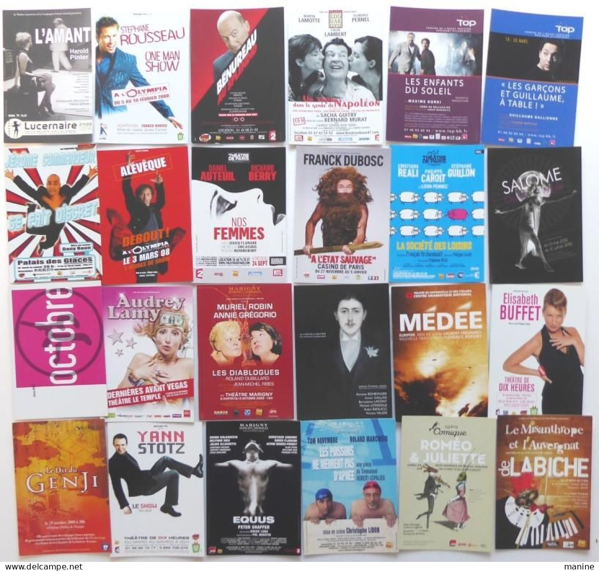 140 "Culture spectacles "Cartes publicitaires; Conte, Cirque, Expo, Festival, Musique, Theatre et cinèma