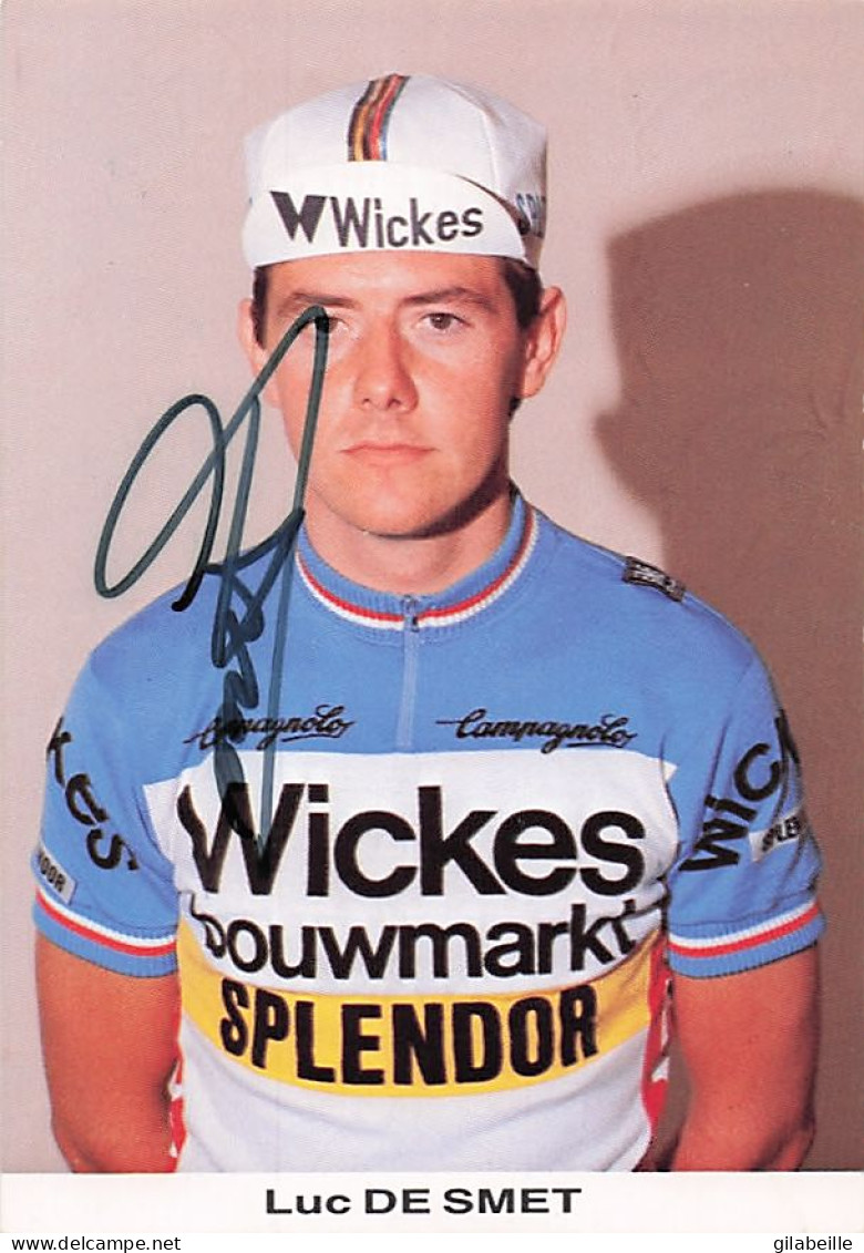 Vélo Coureur Cycliste Belge Luc De Smet - Team Wickes Splendor -  Cycling - Cyclisme - Ciclismo - Wielrennen -SIgnée  - Wielrennen