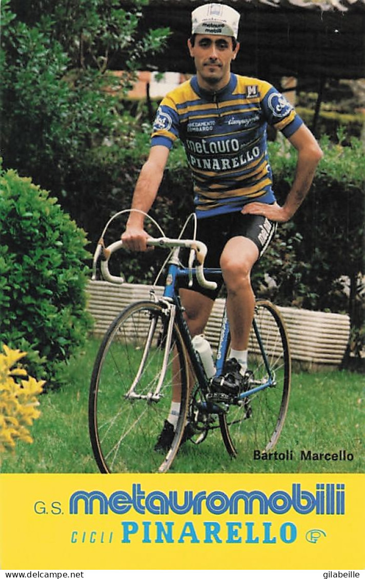Vélo Coureur Cycliste Italien Marcello Bartoli - Squadra Metauromobili -  Cycling - Cyclisme  Ciclismo - Wielrennen  - Wielrennen