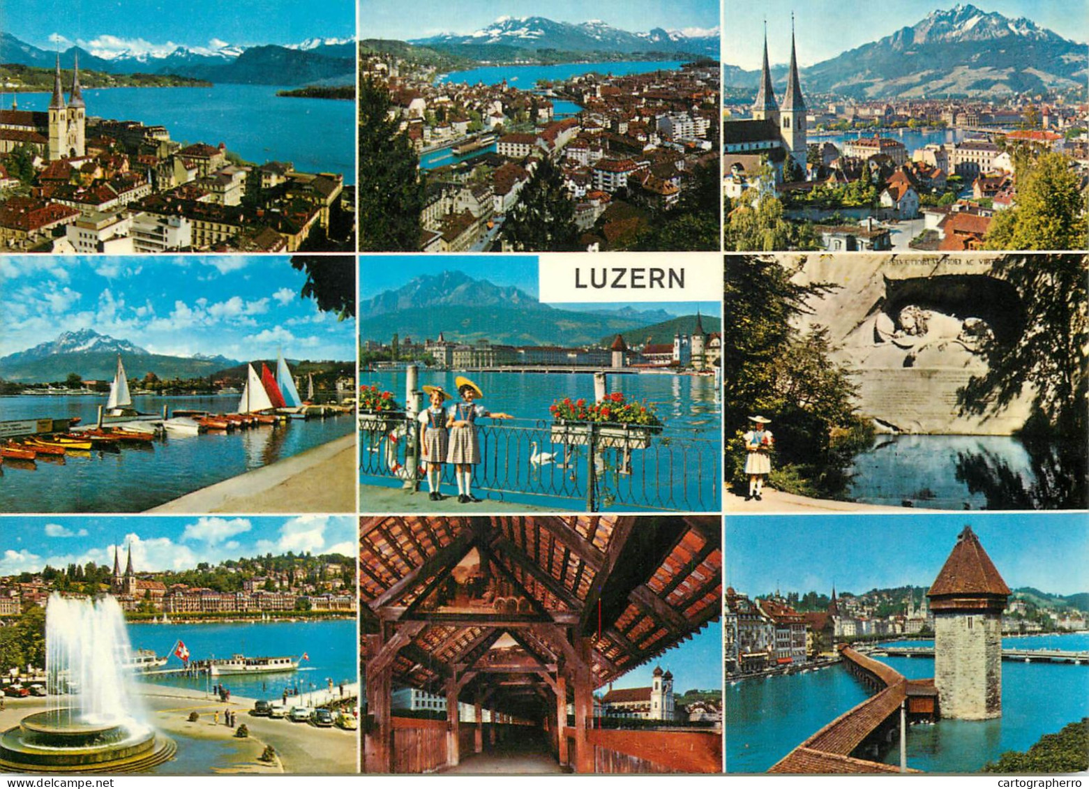 Navigation Sailing Vessels & Boats Themed Postcard Luzern Windsurf - Sailing Vessels