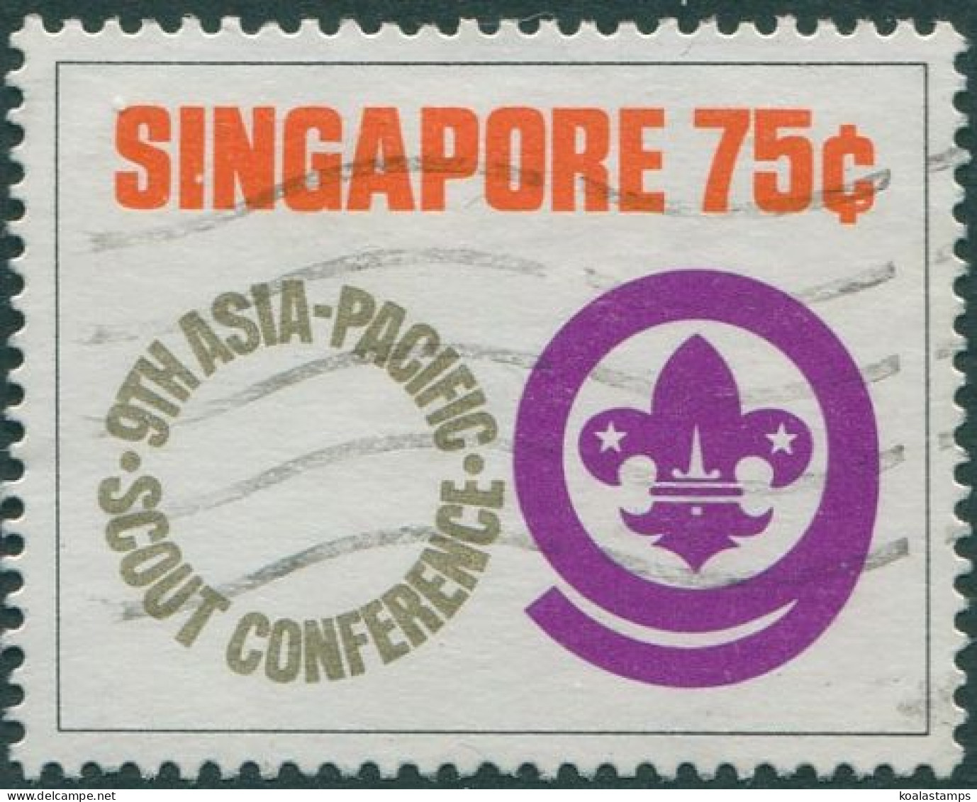 Singapore 1974 SG234 75c Scout Conference P13 FU - Singapur (1959-...)