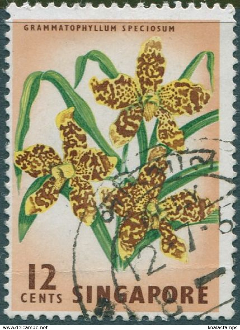 Singapore 1962 SG70 12c Orchid FU - Singapour (1959-...)