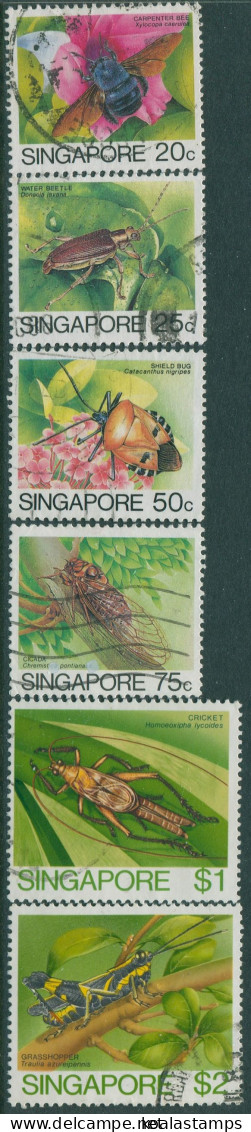 Singapore 1985 SG494-500 Insects (6) FU - Singapour (1959-...)