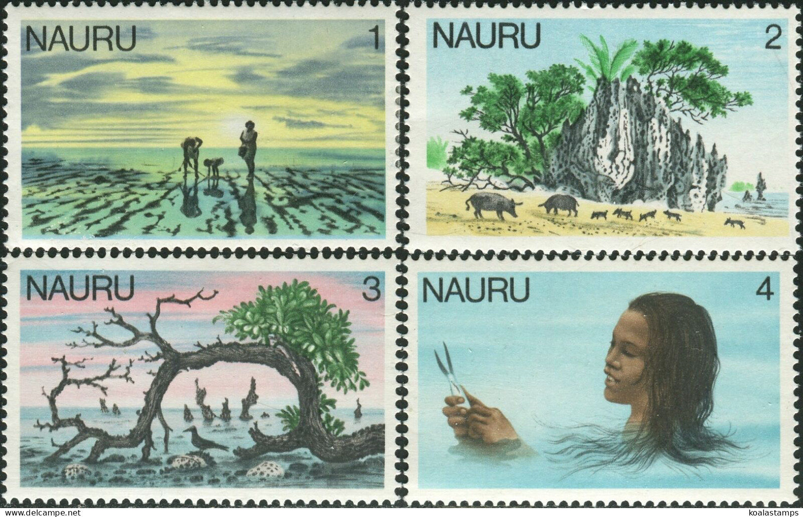 Nauru 1978 SG174-177 Scenes Girl MNH - Nauru