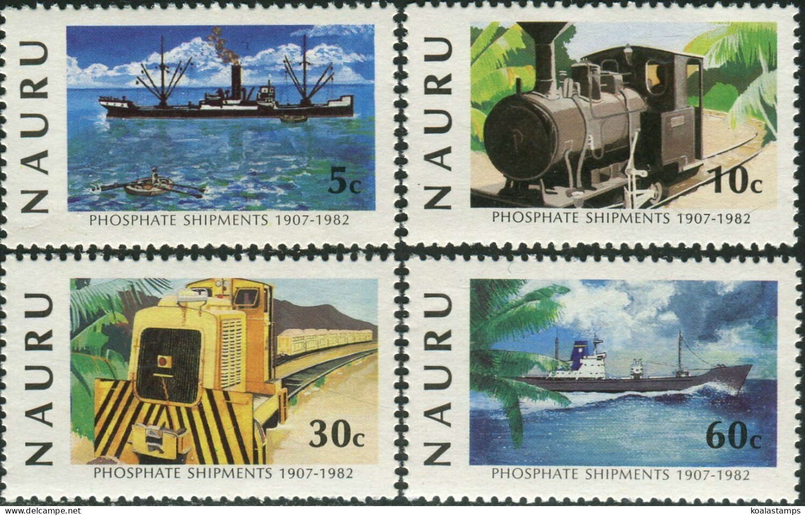 Nauru 1982 SG267-270 Phosphate Shipments Set MNH - Nauru