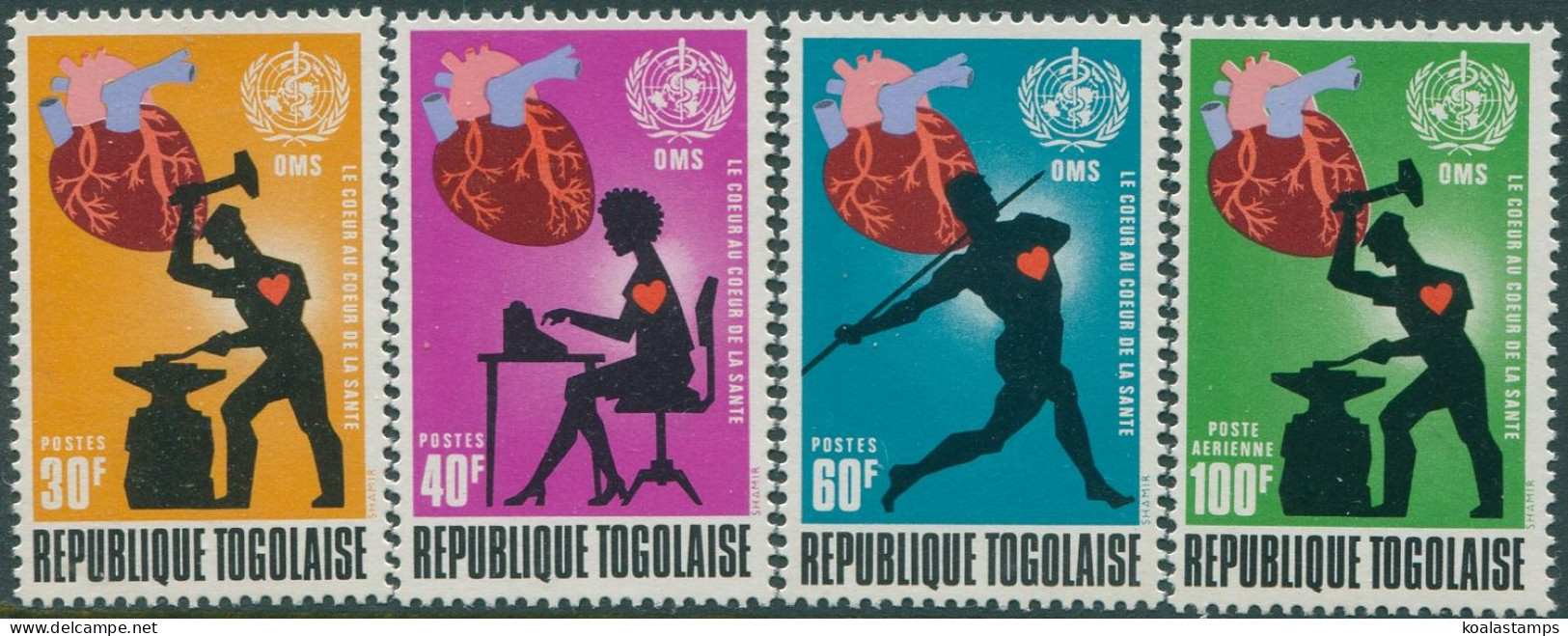 Togo 1972 SG872-875 World Heart Month Set MNH - Togo (1960-...)