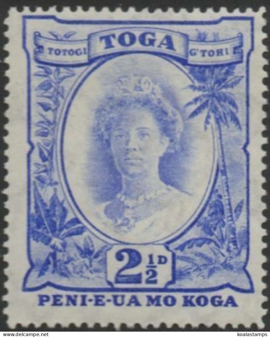 Tonga 1934 SG59 2½d Queen Salote MLH - Tonga (1970-...)
