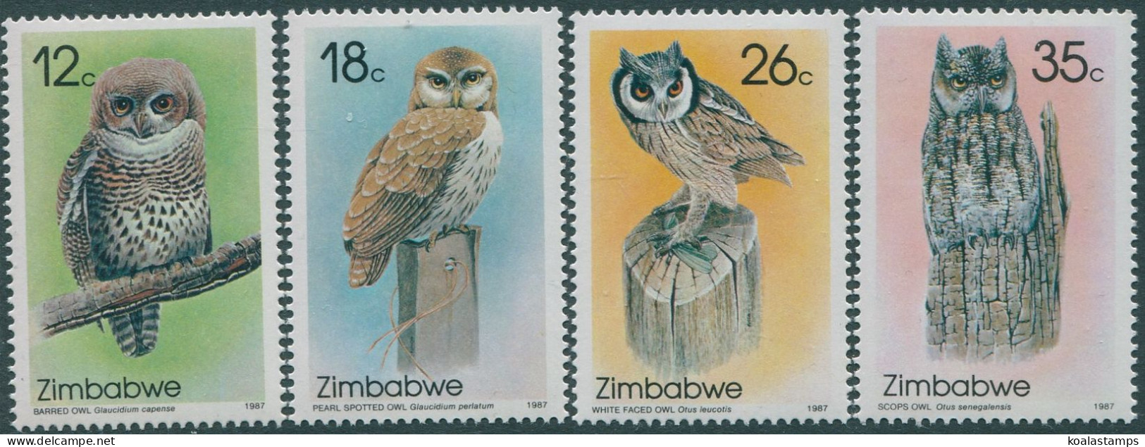 Zimbabwe 1987 SG710-713 Birds Set MNH - Zimbabwe (1980-...)