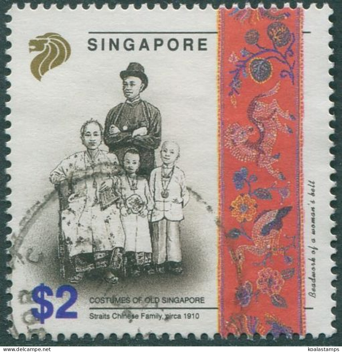 Singapore 1992 SG691 $2 Costumes Of 1910 FU - Singapour (1959-...)