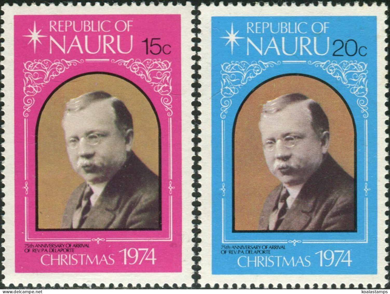 Nauru 1974 SG127-128 Christmas Set MNH - Nauru