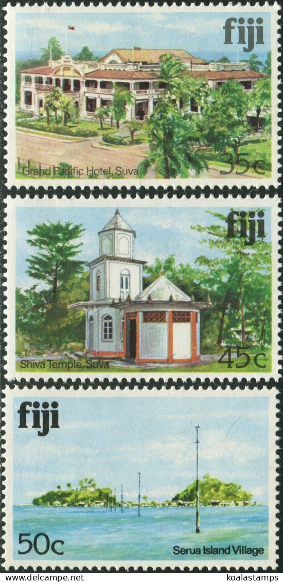 Fiji 1979 SG591A-593A Architecture MNH - Fiji (1970-...)