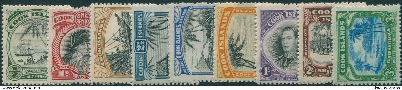 Cook Islands 1944 SG137-145 Scenes Set MLH - Cook Islands