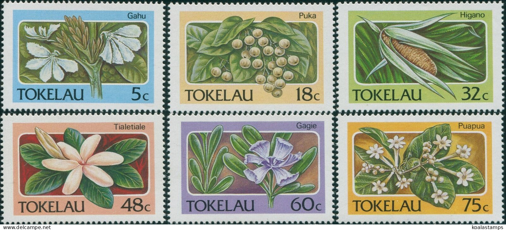 Tokelau 1987 SG142-147 Flowers Set MNH - Tokelau