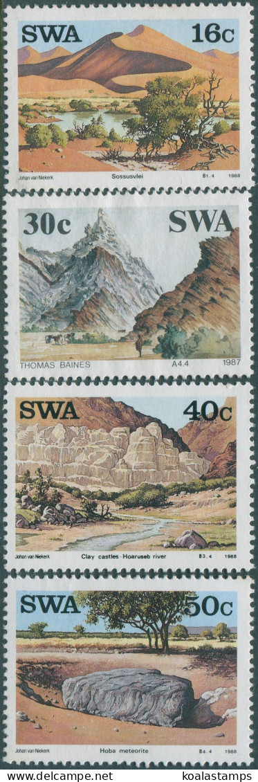 South West Africa 1988 SG491-494 Landmarks Set MLH - Namibie (1990- ...)
