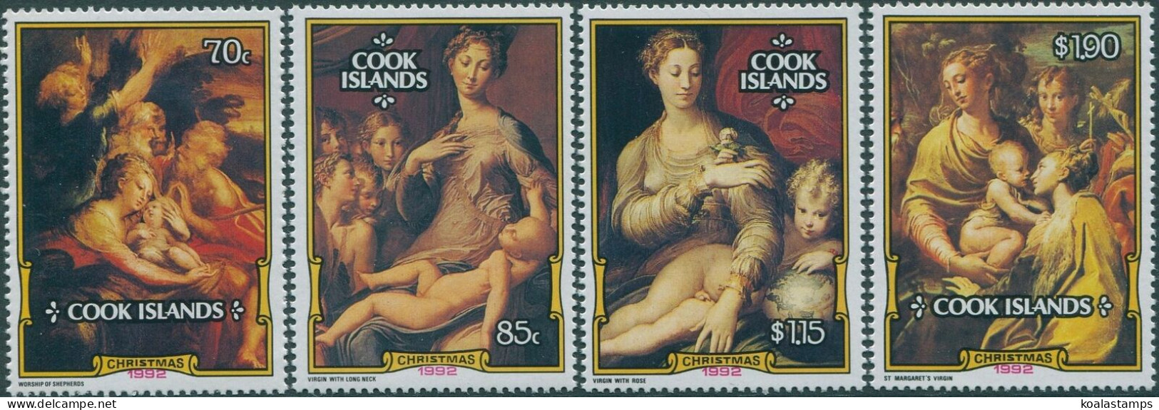 Cook Islands 1992 SG1319-1322 Christmas Set MNH - Cookinseln
