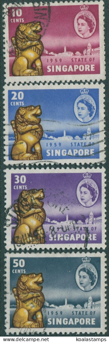 Singapore 1959 SG54-58 New Constitution (4) FU - Singapur (1959-...)