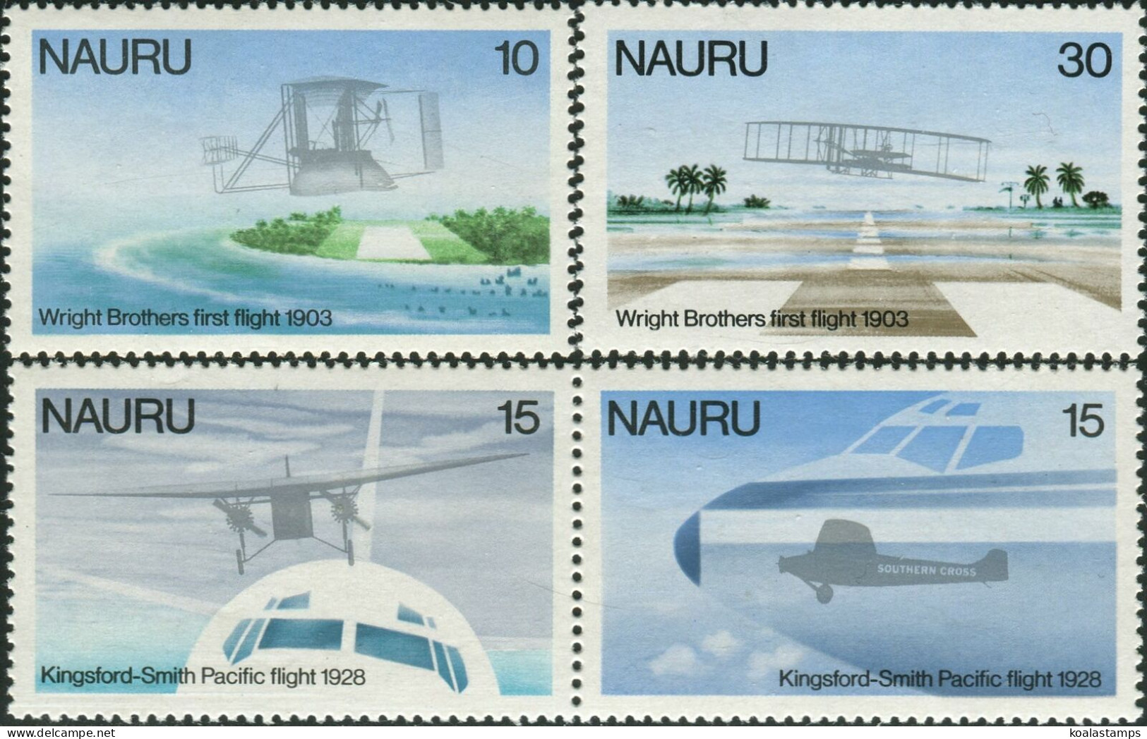 Nauru 1978 SG200-203 Flight Aircraft Set MNH - Nauru