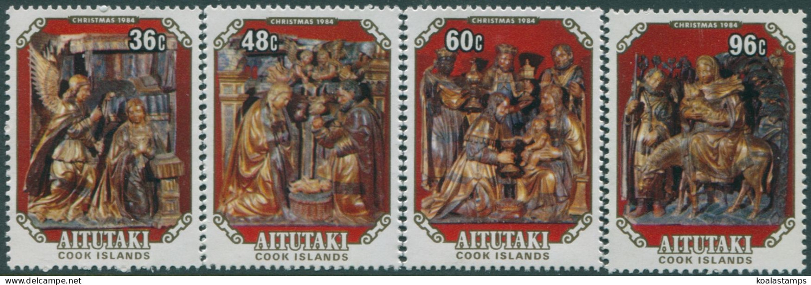 Aitutaki 1984 SG509-512 Christmas MNH - Cookeilanden