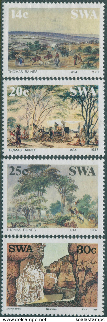 South West Africa 1987 SG471-474 Landscape Paintings Set MLH - Namibië (1990- ...)